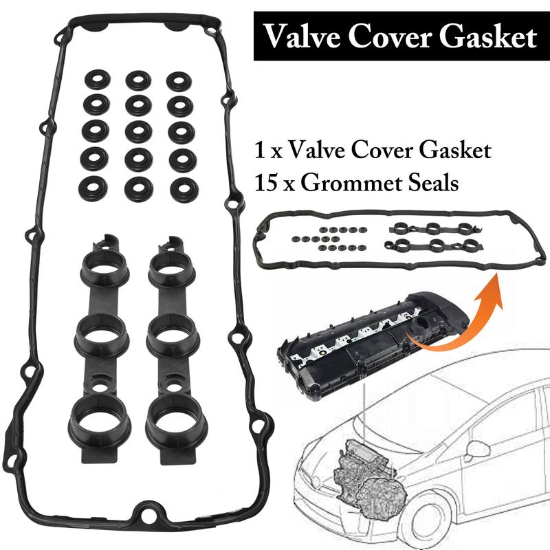 Car Engine Valve Cover Gasket Seal For BMW 3 5 7 Series X3 X5 Z3 Z4 00-06 325i 325 325xi 525i 730i M54 11129070990 11121437395