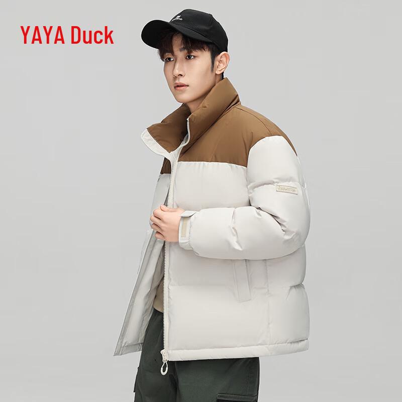 

YAYA 2024 Unisex Short Color-block Down Jacket 2XL