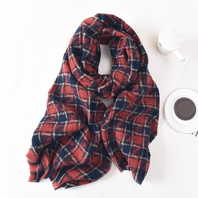 

Extended scarf women s winter soft skin-friendly warm senior sense versatile thickened shawl men s scarf student gift
