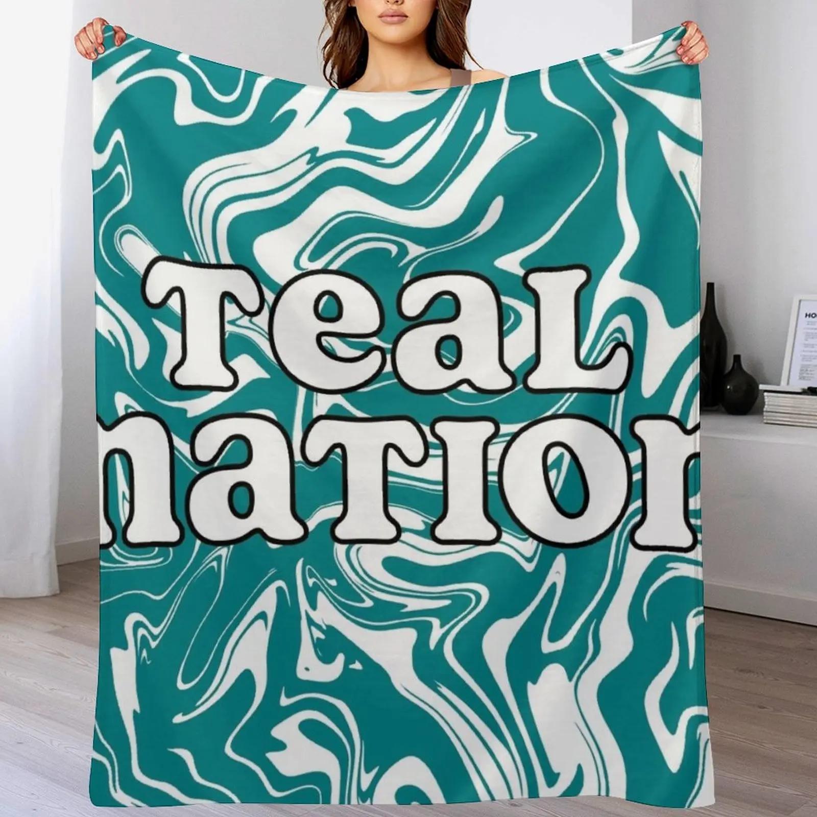 

teal nation ccu Throw Blanket Cozy Warm Blanket for Bed Room Decor 102x76cm(40x30in)
