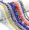 TX24 6/8mm Glass Beads Color Flat Sweet Round Mixed Porcelain Handmade Bracelet Flower Beads Used DIY Accessories Accessory