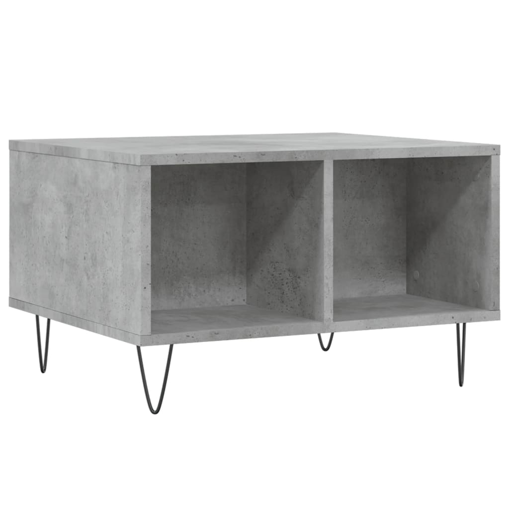 Coffee Table Concrete Gray 60x50x36.5 cm Particleboard