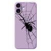 For iPhone 17 Case Spider Pattern Printing Straight Edge TPU Phone Back Cover