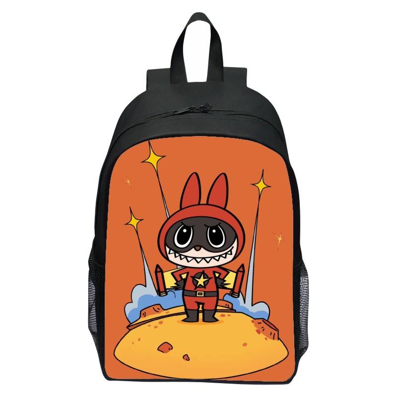 Schoolbag Printed Rabbit, Elementary School Cartoon Cute Backpack 123 Grade Doll Boys and Girls