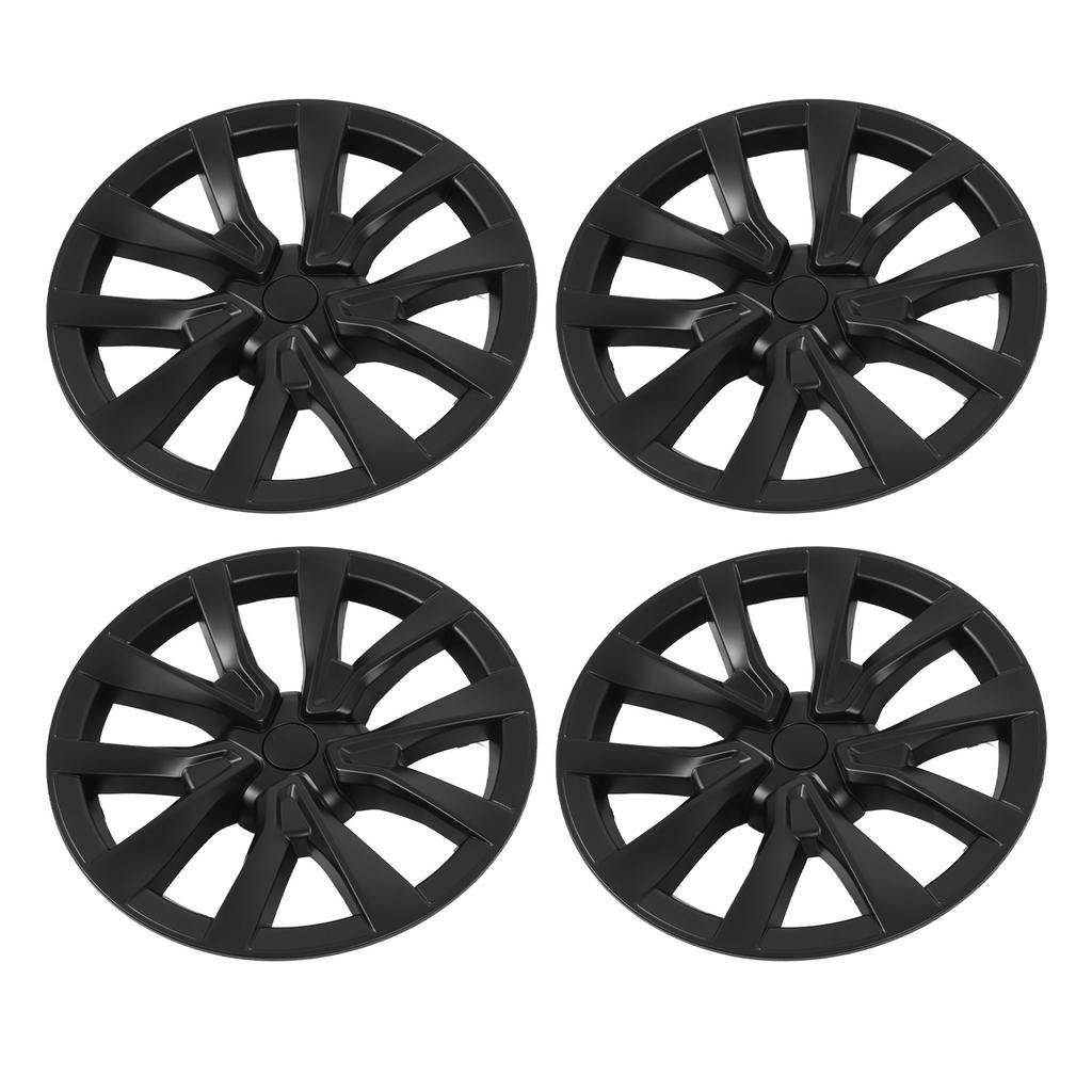 4PCS 18in Wheel Hub Cap Full Wrapping Wheel Hub Cover Trim Replacement for Tesla Model 3 2017 To 2023