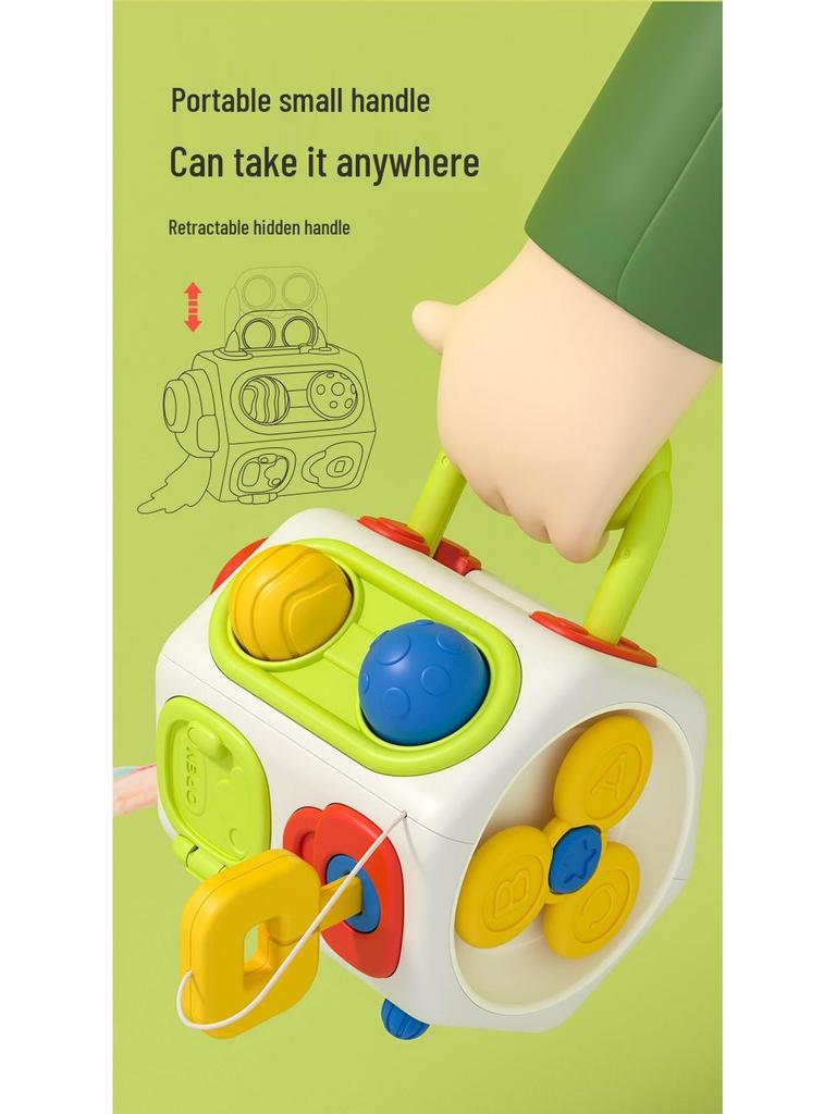 Montessori Octahedron Busy Ball: Multisensory Baby Hand Movement Toy for Early Education