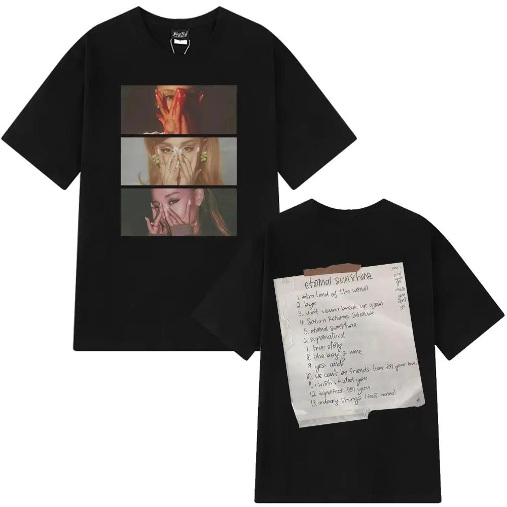 Ariana Grande Eternal Sunshine Inspired Album Vintage Tees Men's Women's Fashion T Shirt Summer Cotton Aesthetic Trendy T-shirts