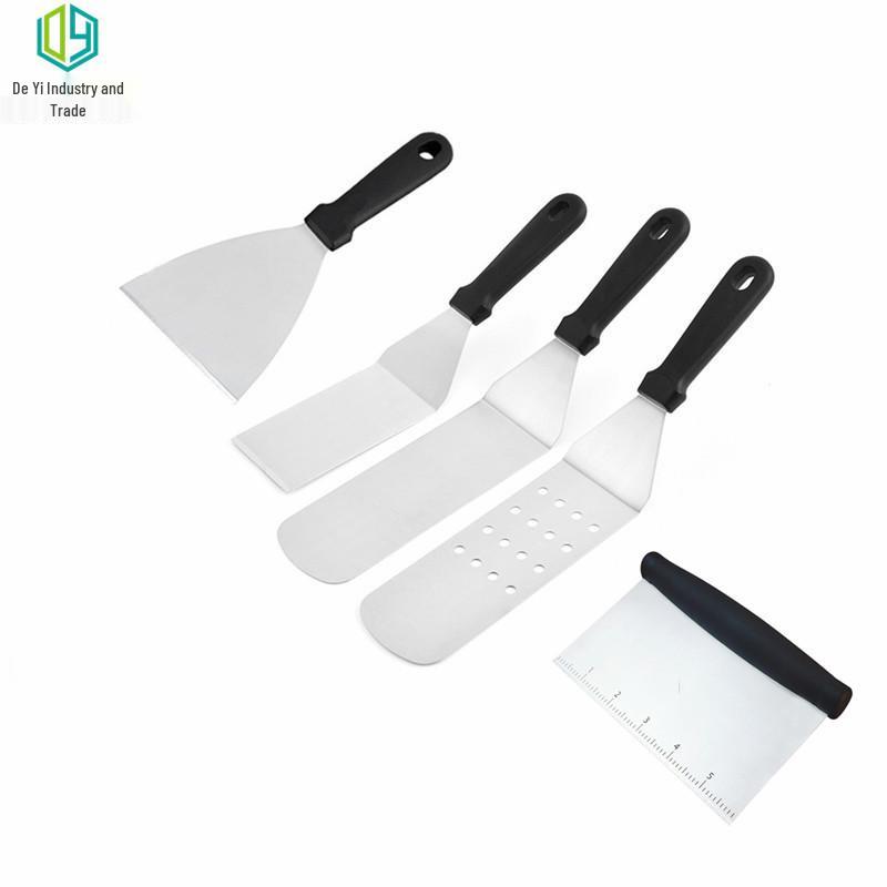 Stainless Steel BBQ Tool Set - Outdoor Grill & Teppanyaki Spatulas