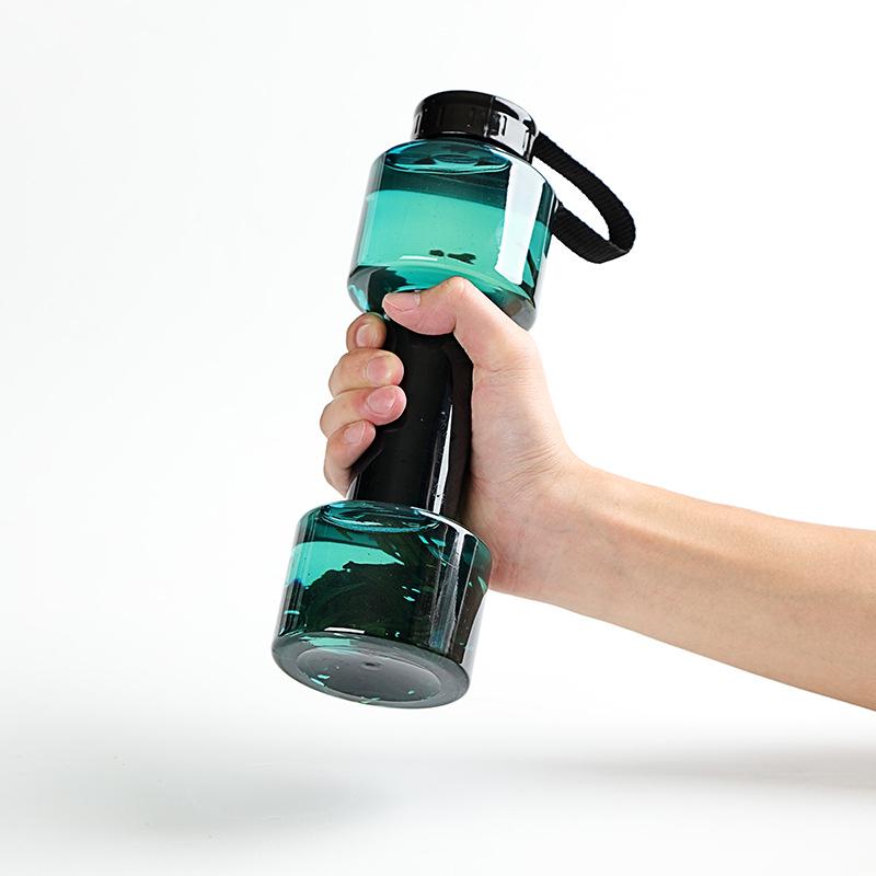 Creative 700ML Dumbbell Water Bottle - Stylish & Functional for Fitness & Students
