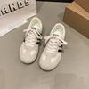 Lightweight and transparent casual women's German training shoes 2025 summer new round head sweet lace-up fashion sports shoes women