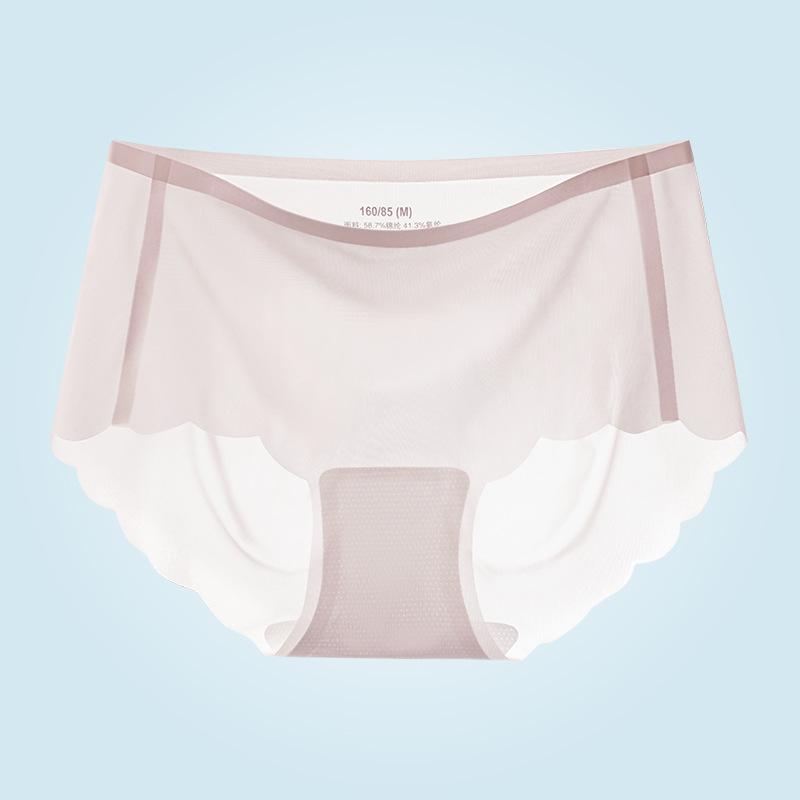 Super Cienka Maseczka do Twarzy Wygodne Majtki Oversize Oddychające ze Średnim Stanem Bezszwowe Antybakteryjne Figi Damskie