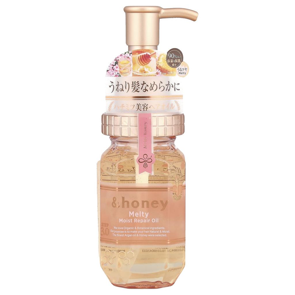 &honey, Melty Moist Repair Oil, Shower Rose Honey, 100ml (3.4 Fl Oz)
