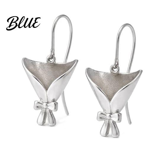 Meaningful Flower Gift DIY Bouquet Necklace Earrings Wearable Mini Vase