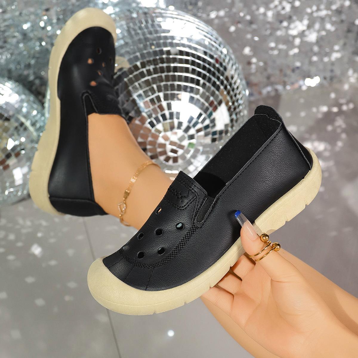 

Обувь для женщин 2025 Лето Уличная Повседневная Женская Обувь Дышащая и Удобная Обувь 36 чёрный