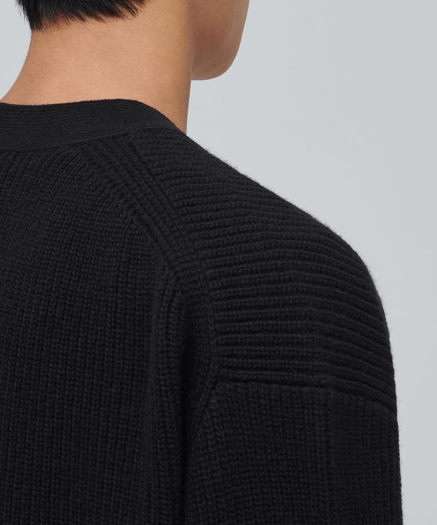 Musinsa Standard Lambswool Oversized Cardigan [Black]