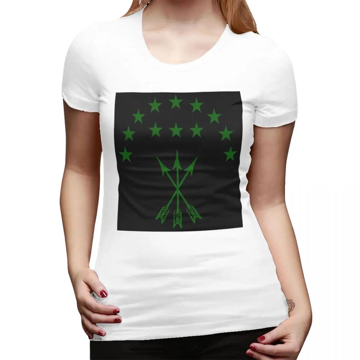 

Adiga Flag Gift For Circassian Perfect Adygea TShirt for Women Crew Neck Streetwear T Shirts Womens Tees Short Clothes Tops S