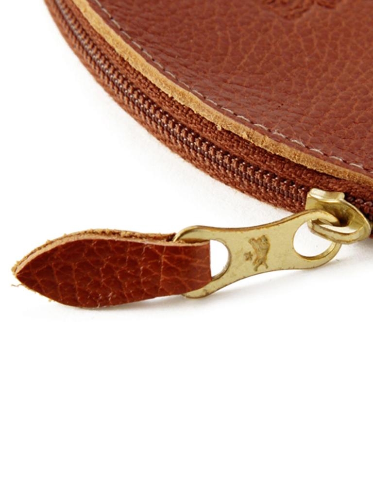 IL BISONTE Coin Case, Genuine Leather, Cowhide Leather, Unisex, Gray