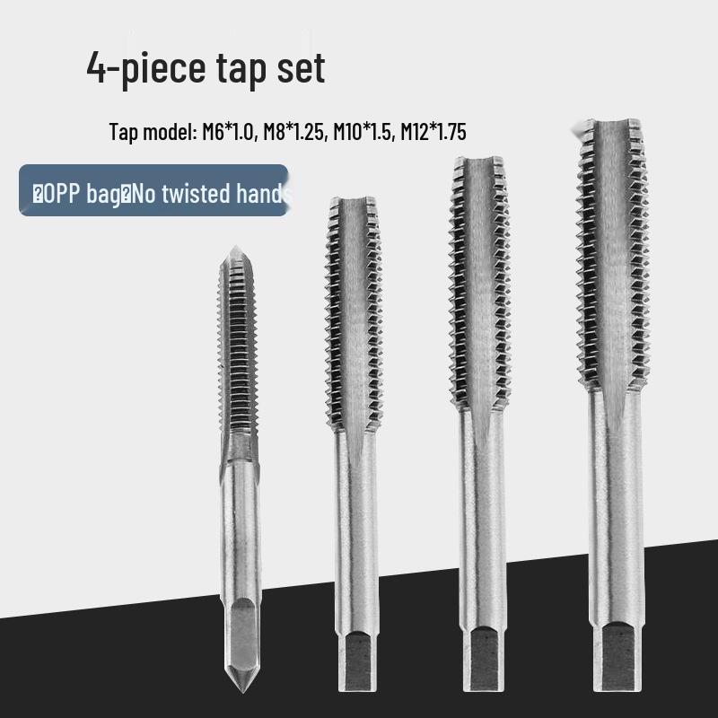 Zinklegierung Gewindebohrer- und Schneideisen-Schlüssel Kombinationsset