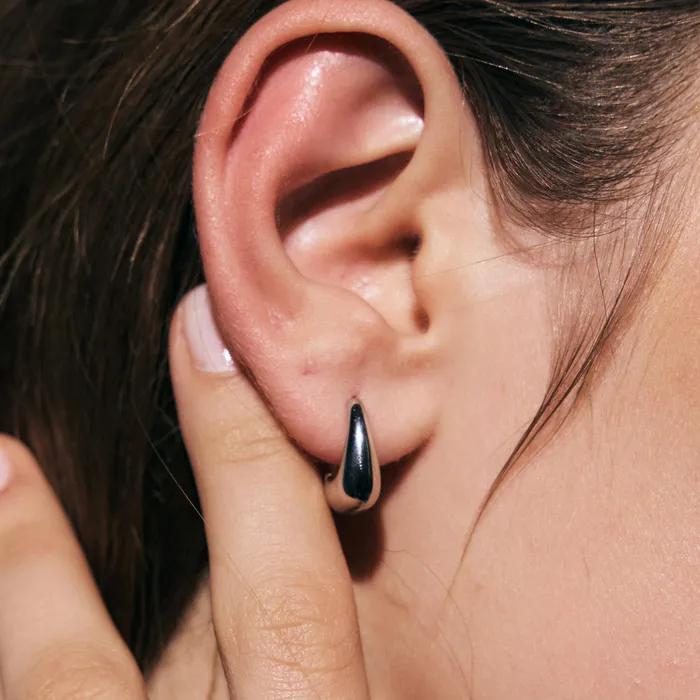 TEAR DROP ONE TOUCH EARRING