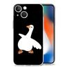 Cartoon Doubt Duck Transparent Phone Case For iPhone 15 16 14 13 12 11 Pro Max XS X XR SE 7 8 Plus TPU Clear Lens Protect Cover