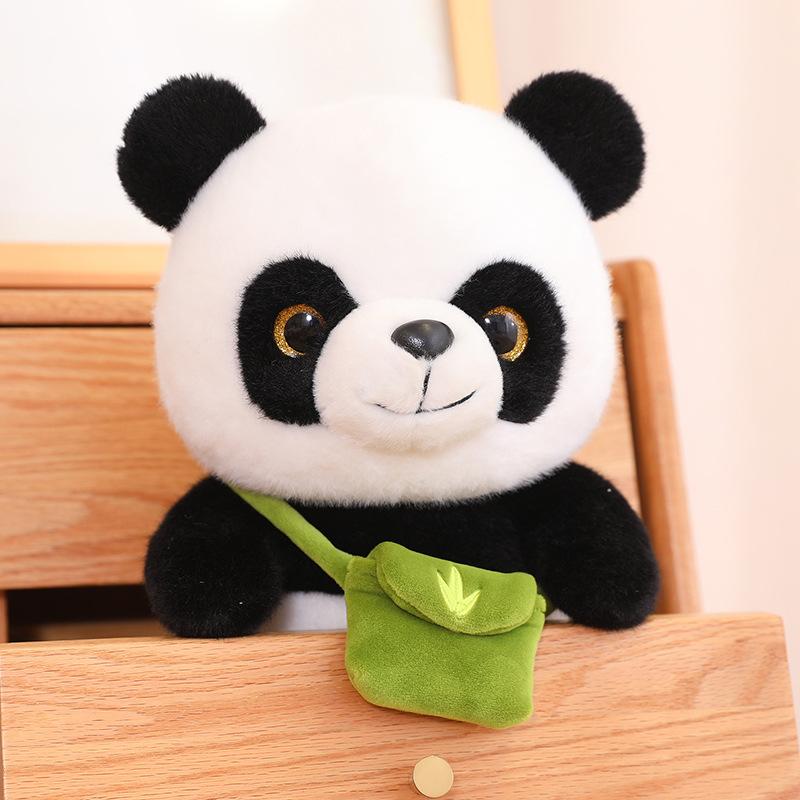 New Backpack Panda Doll Plush Toy National Treasure Giant Panda Doll Cloth Doll Children's Day Gift for Women