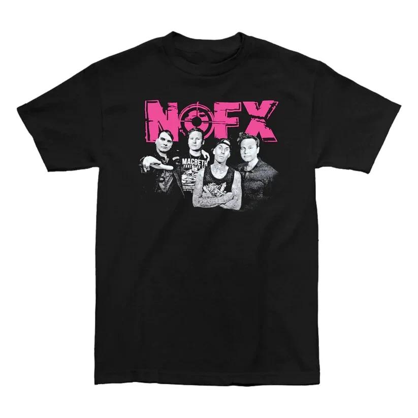 Nofx Band Mem Full Size To 5XL Black 100% Cotton 100% Cotton T-shirt Mens Tees Top