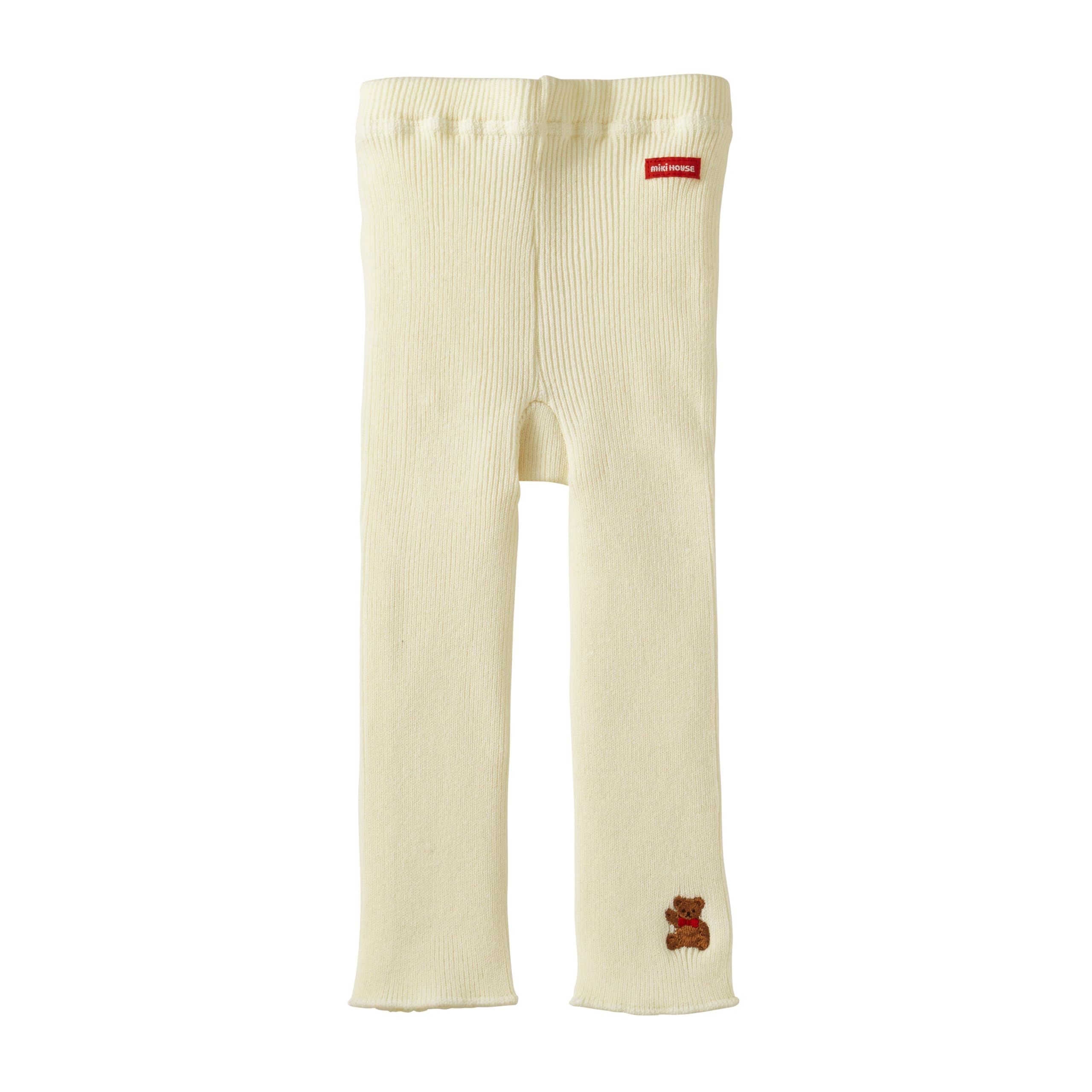 

10 Minute Made in Baby Going to Ivory [MIKI HOUSE] Leggings, Spats, Length, Bear, Plain, Japan, Boys, Girls, Babies, Kids, Children s Clothing, слоновая кость