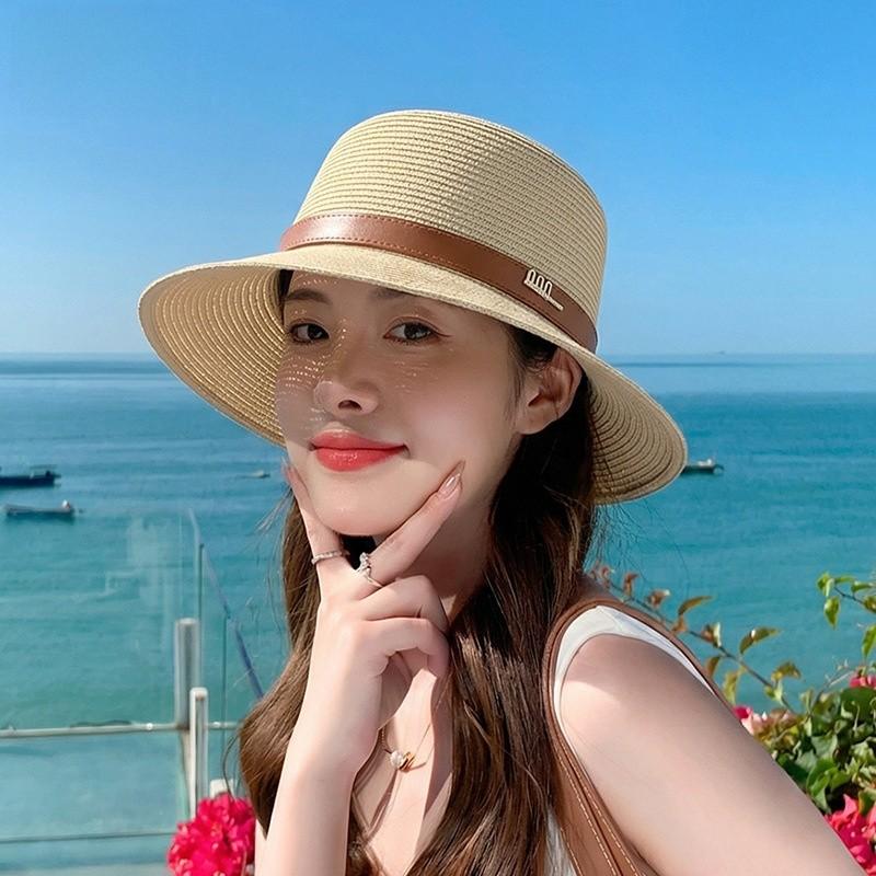 Summer Straw Hat For Women With Wide Brim Sun Protection Breathable Fashion Accessory For Beach Travel
