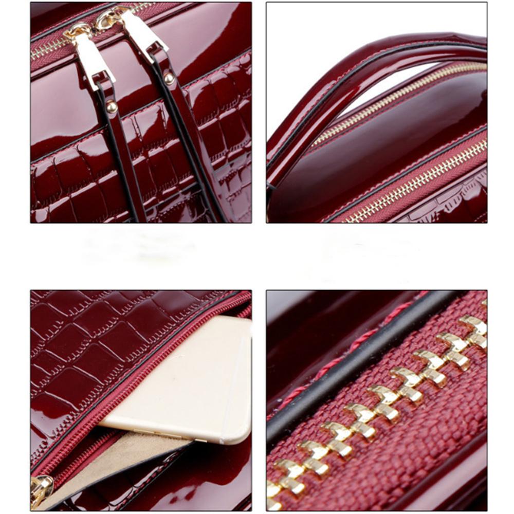Patent Leather Fashion Women's Bag New Trendy Patent Leather Shell Bag Handbag Shoulder Crossbody Bag