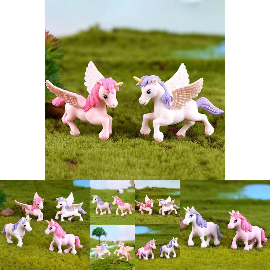 Adorable Unicorn Figurine For Micro Landscape And Fairy Garden Decor