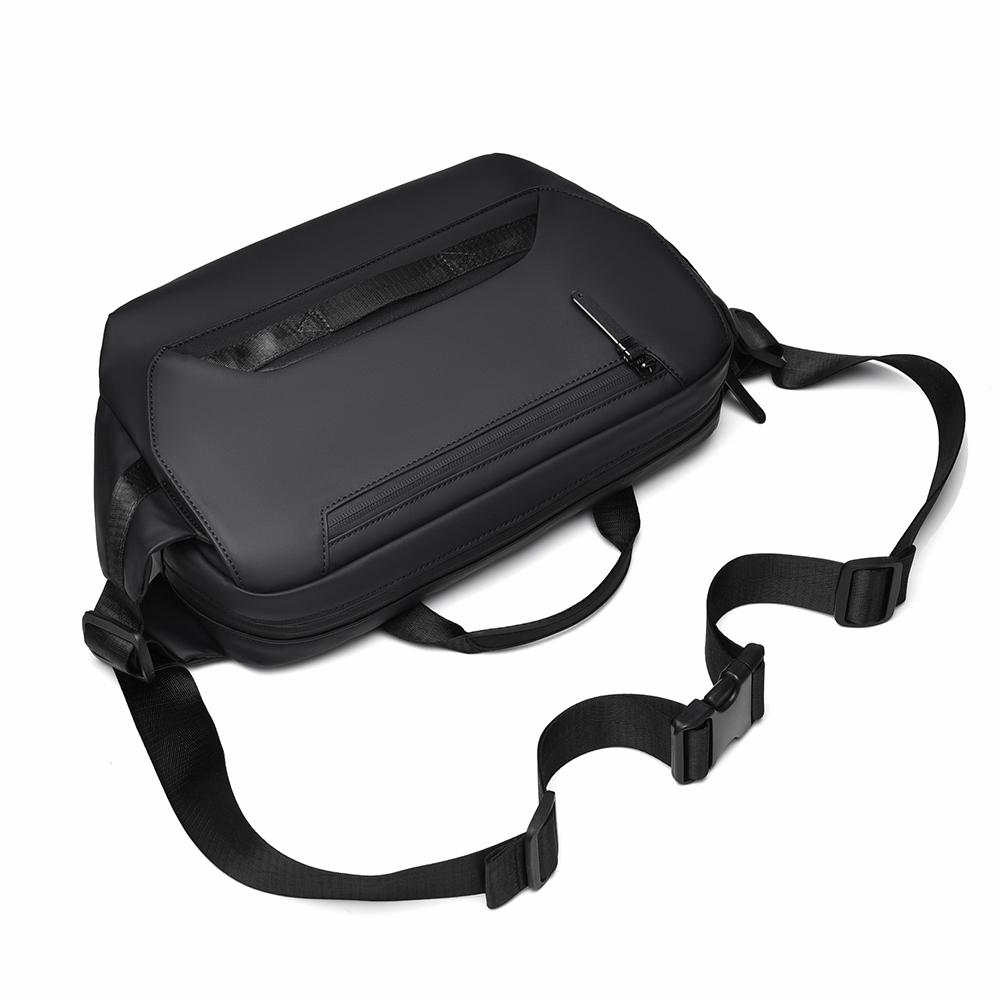 Shoulder Bag Men Multifunction Expandable Waterproof Travel Crossbody Sling Bag Pack Messenger Pack Chest Bag for Male