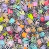 Hantverk Mini Boba Mjölkte Flaska Hängen 3D Glas Nyckelring Telefonskal DIY Kawaii Tillbehör