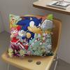 Classic Anime S-Sonic Cushion Cover Polyester Sofa Cushions Decorative Throw Pillows Home Decoration Pillowcover
