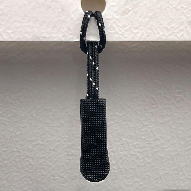 Available: Black Detachable Zipper Pull Lanyard with Silicone Rope.