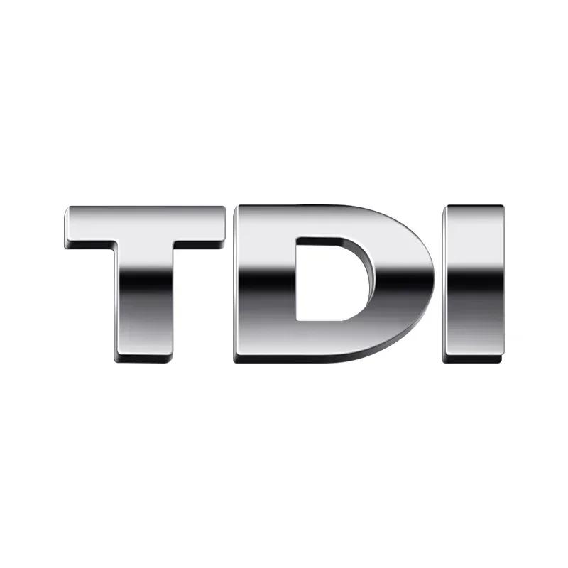 

For VW 80% New 3D Metal silvery TDI logo car rear Emblem sticker For Volkswagen POLO passat b5 b6 b7 golf 4 5 6 7 vw Tiguan