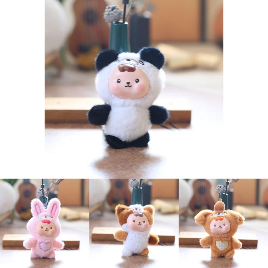 Adorable Rabbit Plush Doll With Pp Cotton Filling For Backpacks And Gifts