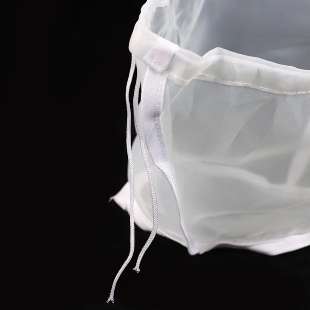New Bowl Shape Kitchen Food Filter Net Drawstring Anti-blocking Filter Bag Reusable Easy To Clean Nylon Filter Bags