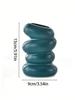 Plastic spiral vase, Nordic style creative flower arrangement, container decoration, dry and wet vase, imitation glaze.