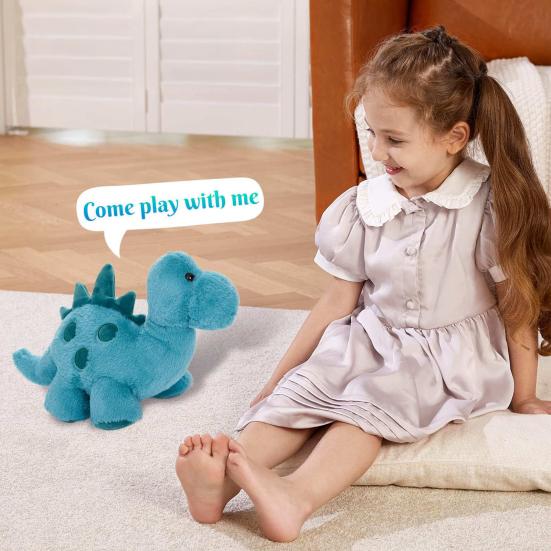 

Dinosaur Plush Doll Cartoon Style Super Soft Plush Toy Stuffed Animal Plush Toy Home Decoration Heartwarming Gift синій