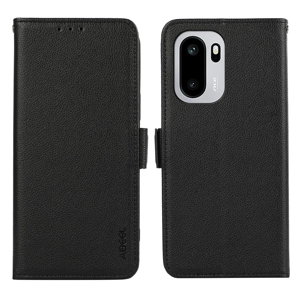 ABEEL For OnePlus 15R 5G/Ace 6T 5G/Ace 6 5G Case Litchi Texture Leather RFID Blocking Phone Cover