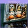 Dwarf Cartoon Halloween Pumpkin Glass Window Static Glue Free Home Decor Sticker