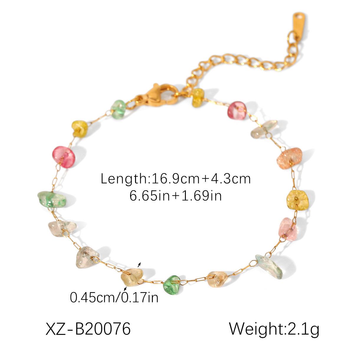 18K Gold Enamel Bracelet: European & American Style, Fashionable High-End Design for Women