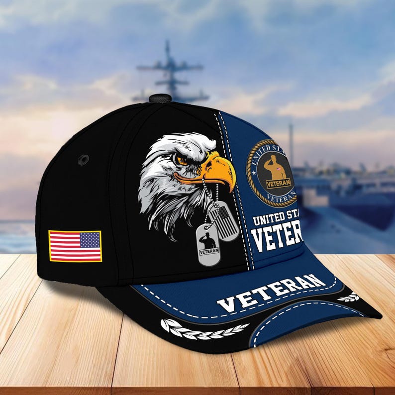 Us Veteran Baseball Cap – Military Veteran Hats, Patriotic Ball Cap, Adjustable Tactical Cap, Gift For Veterans Day, Bold Eagle