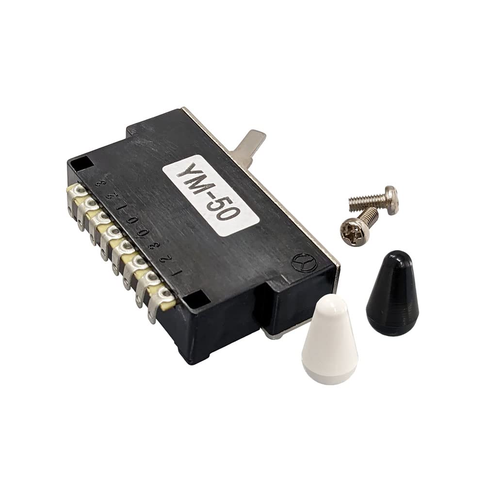 

YJB PARTS Japanese-Made Box-Type Lever Switch YM-50 with 2 Knobs (5-Way)