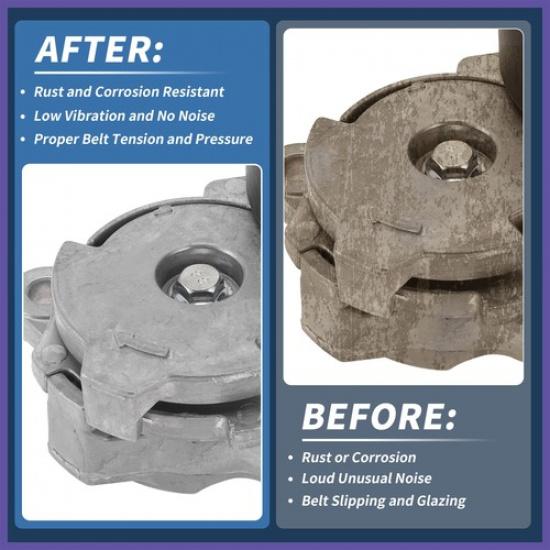 Belt Tensioner For Ford F-150 2.7L V6 15-24 No.FL3Z6A228A Metal 1 Pc