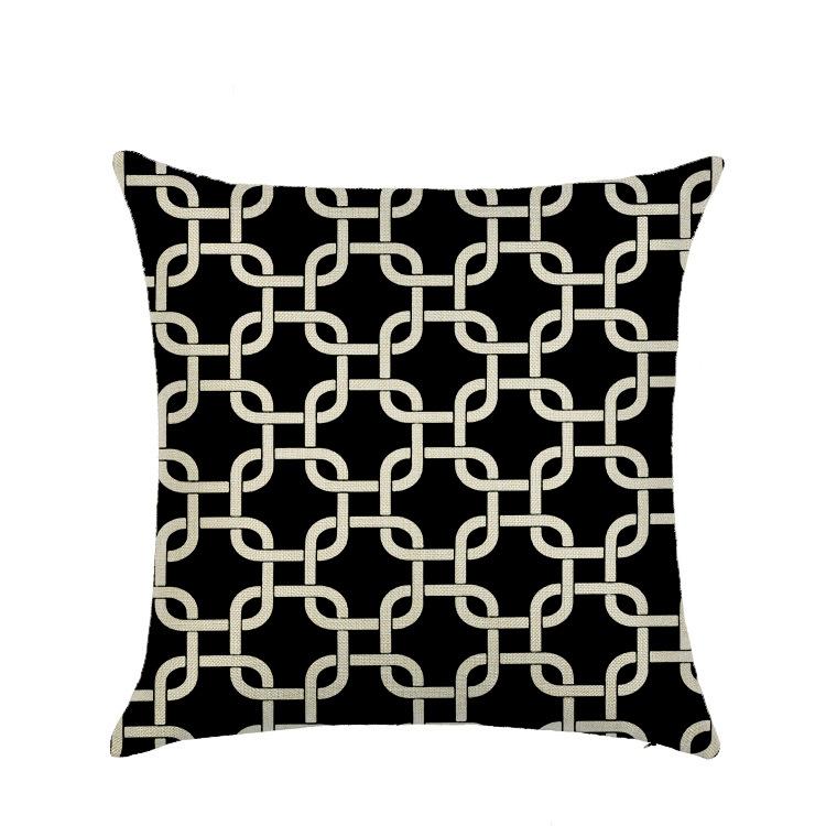 Geometric Pillow Cover, Abstract Line, Home Living Room, Sofa Cushion Cover, Bedroom Bedside Pillow Cover