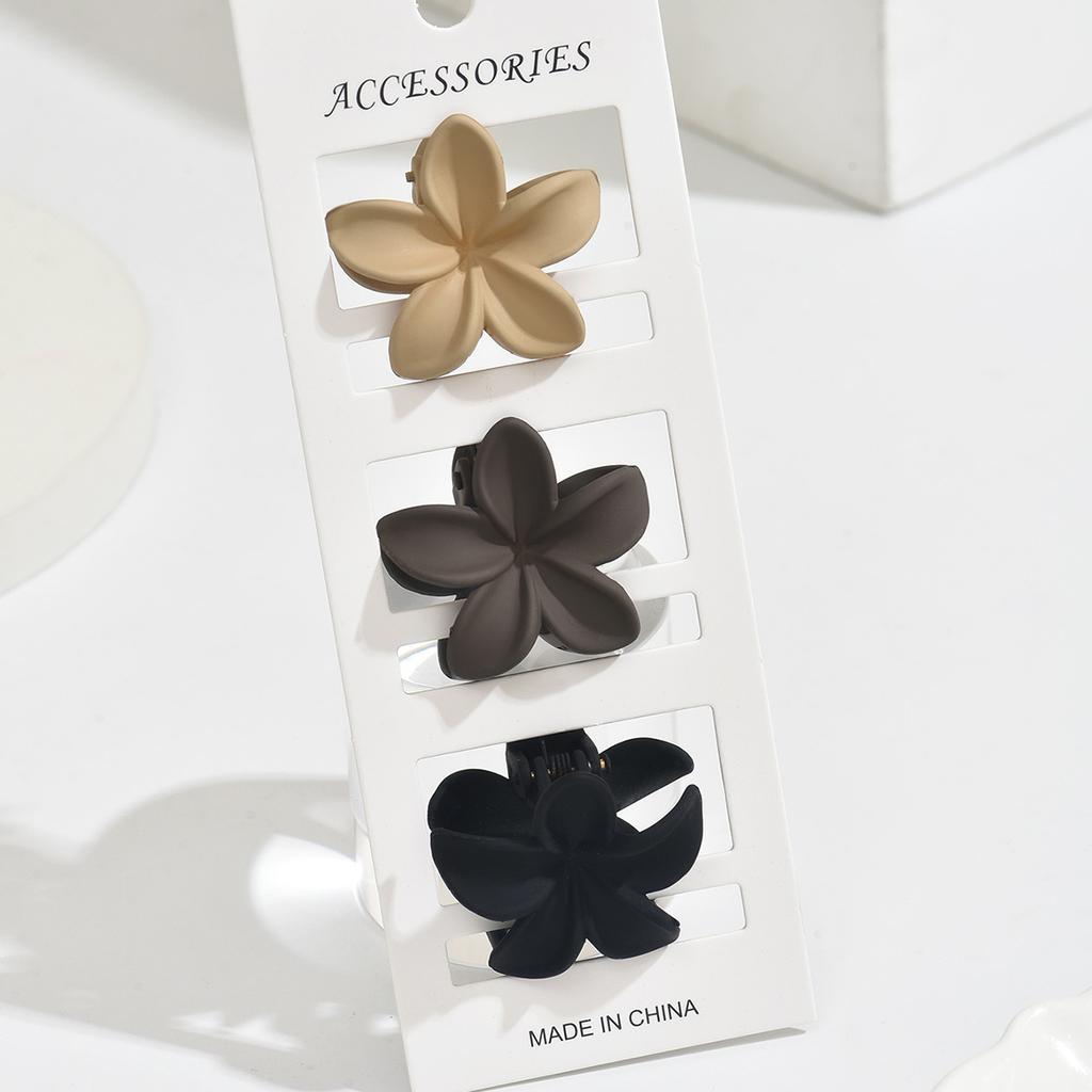 5Pcs/set Fashion Colorful Egg Flower Small Plastic Hair Claws For Women Girls Party Hair Accessories