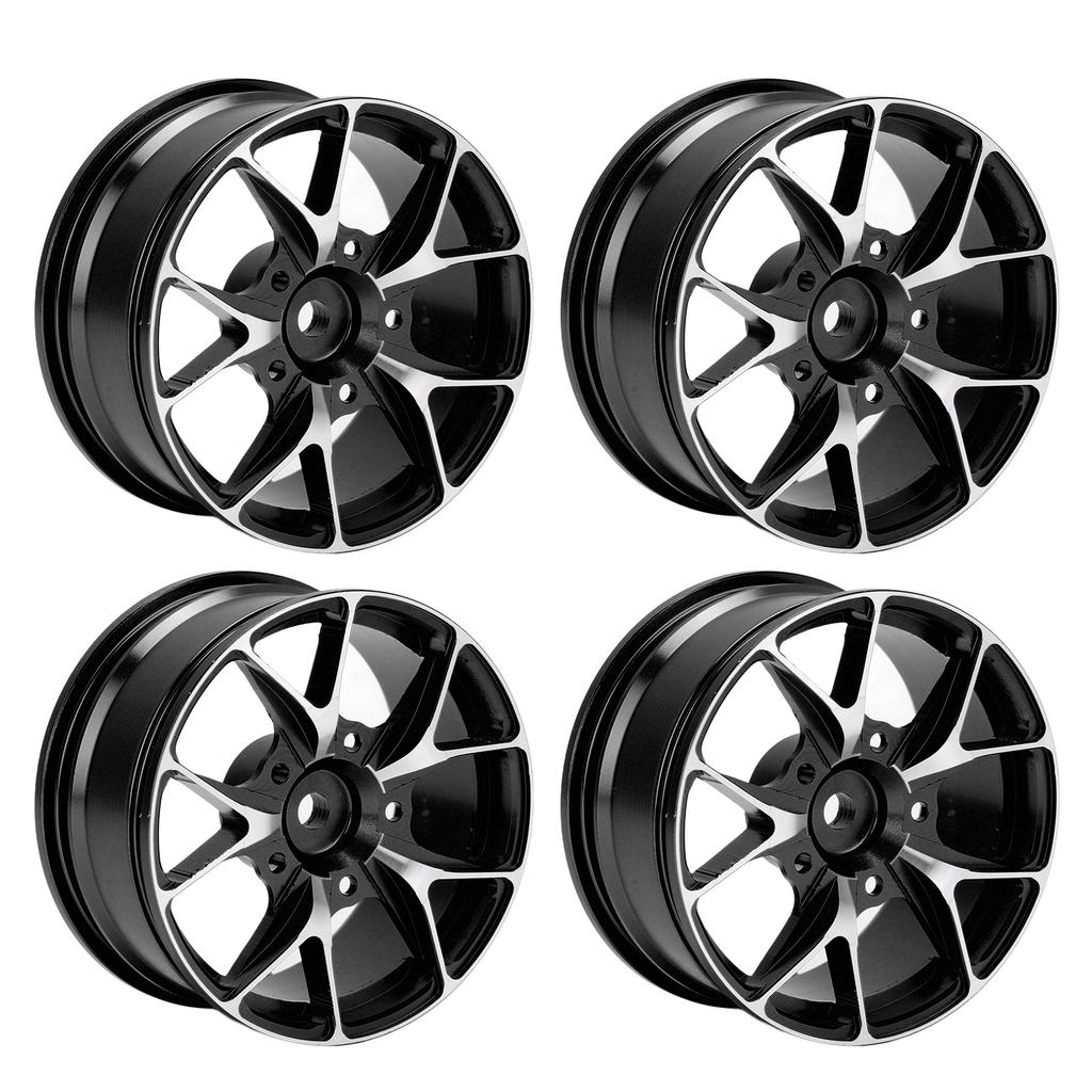 4Pcs RC Wheel Hub High Wear Resistance Aluminum Alloy Remote Control Car Accessories for 1Celsius10 Flat Sports Car