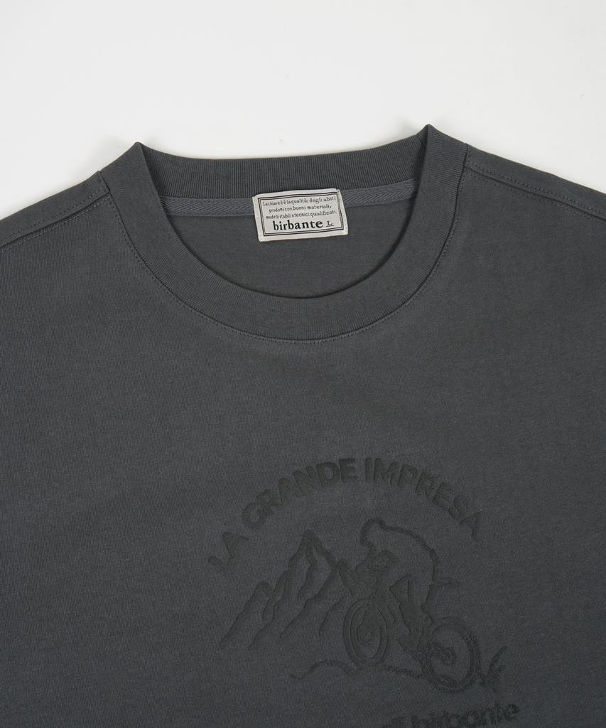 BIRBANTE La Grande Impresa Graphic T-Shirt - Charcoal