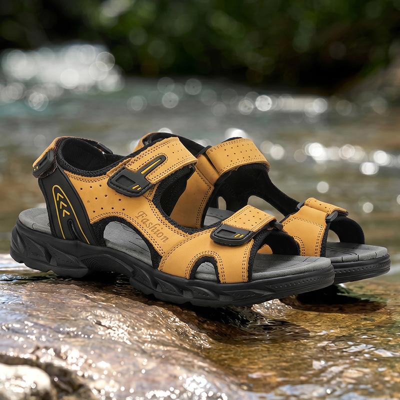 Men's Sandals In Summer Fashion Lightweight Casual Leather Shoes Large Size Sandals for Men